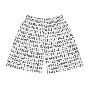 Stylish Basketball Shorts with Unique Number Design - Perfect for Athletes and Casual Wear