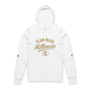 Unisex Hooded Tee - Team Made Millionaire, Motivational Hoodie, Success is a Team Sport, Gift for Entrepreneurs, Casual Wear