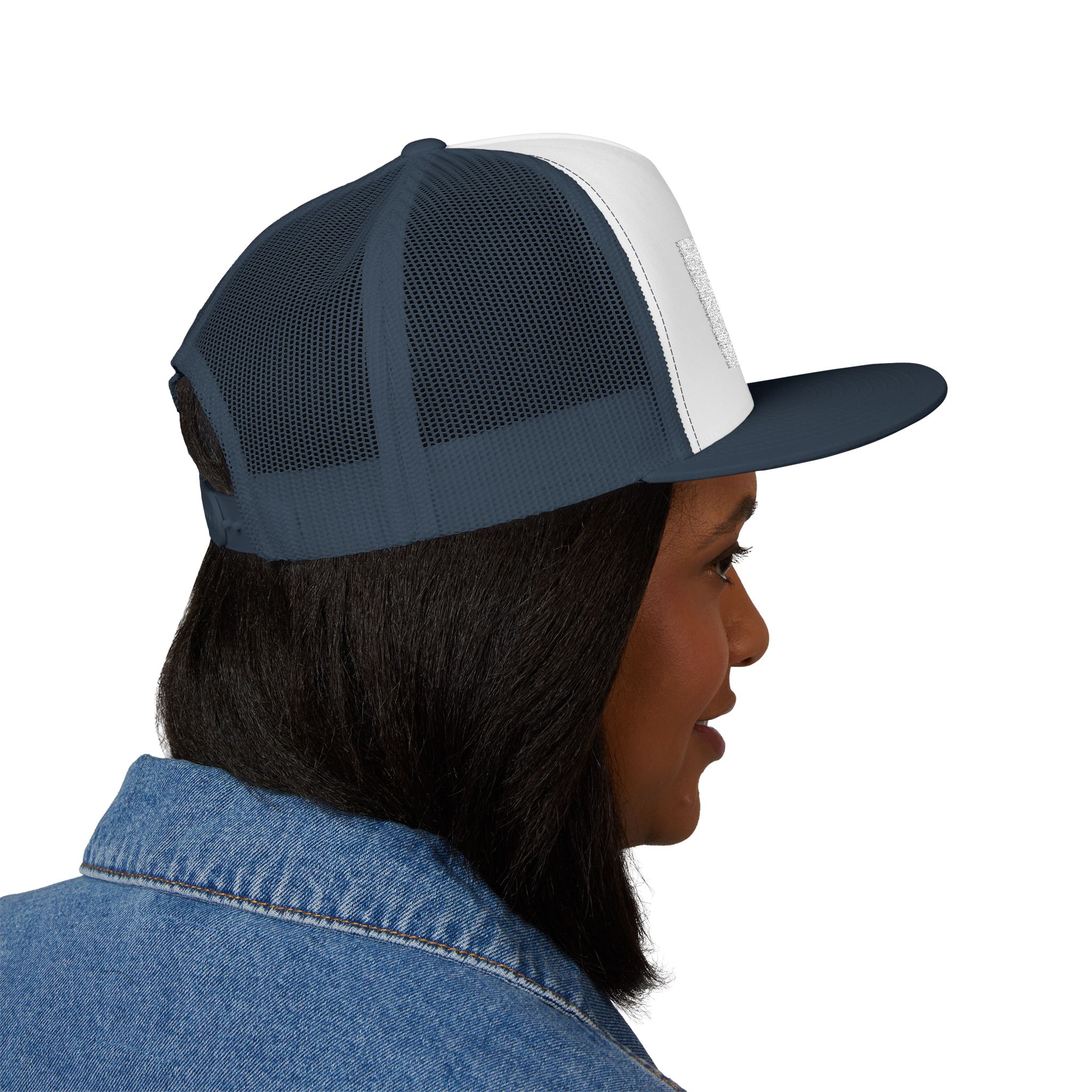 King Maker 5 Panel Trucker Cap, Stylish Embroidered Hat, Casual Outdoor Accessory, Gift for Men & Women, Trendy Headwear - Image 4